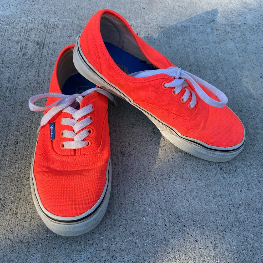 Bright Orange Vans